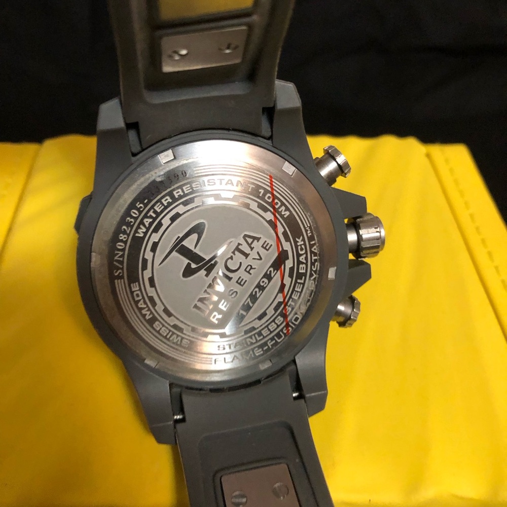 Invicta Men's Black and Silver Chronograph Watch - Picture 2 of 4
